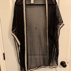 Black and cream lace shift